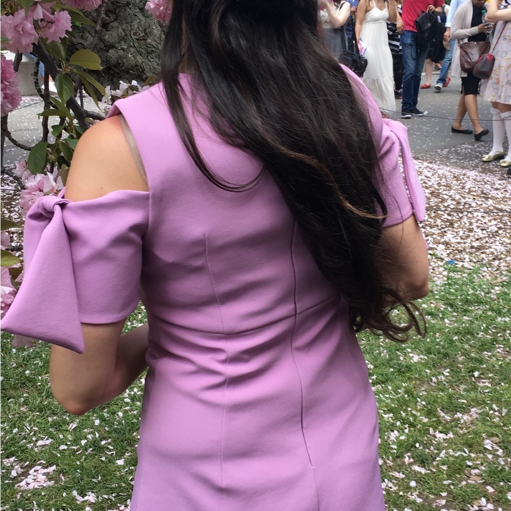 Milly cold shoulder bow dress-classy/fem